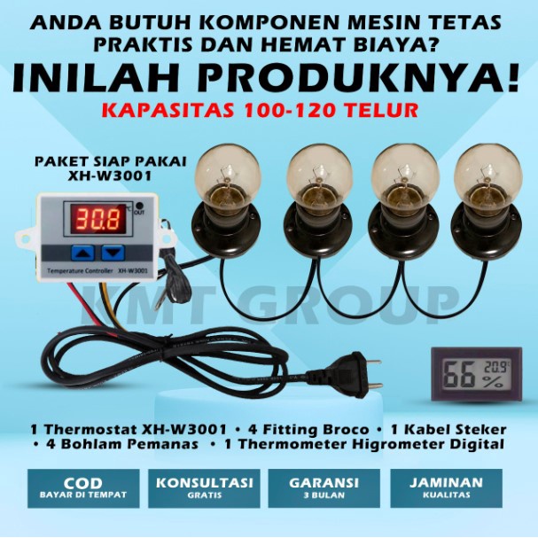 Paket Siap Pakai XH-4F-THD Mesin Tetas Telur Full Otomatis Penetas Telur Otomatis