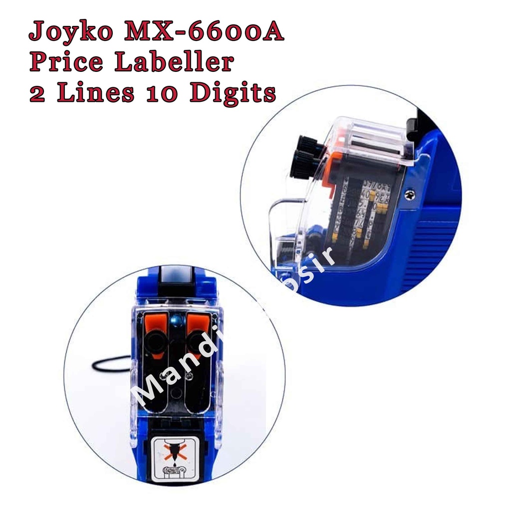 Price Labeller * Joyko * Alat Label MX-6600A * 2 Lines 10 Digits