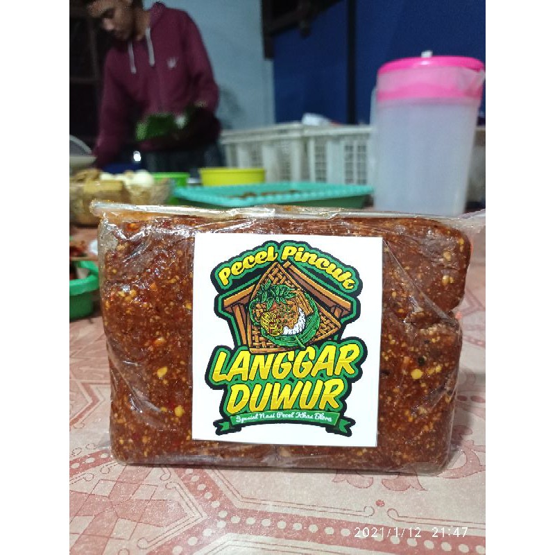

Sambel Pecel Sangrai Khas Blora di tumbuk/Uleg Enak