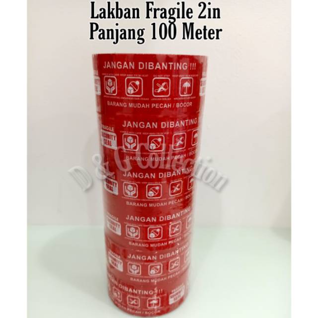 

LAKBAN FRAGILE / LAKBAN FRAGILE 2IN 100 METER MERAH / LAKBAN FRAGILE JANGAN DI BANTING