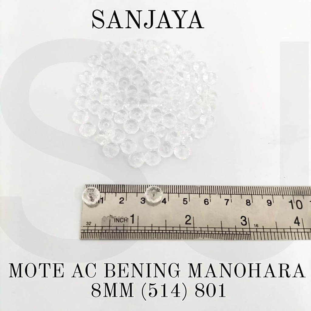 MANIK BENING / MOTE BENING / MANIK AKRILIK MANOHARA / MOTE AKRILIK MANOHARA / MANIK BENING MANOHARA / MOTE AC BENING MANOHARA 8MM (514)