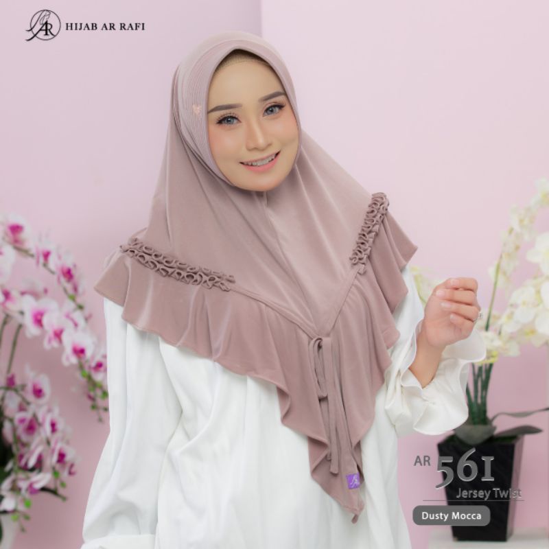 Arrafi Hijab Kode AR 561-Dusty mocca