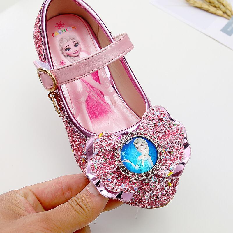 (LOLI-JKT) SP-007 SEPATU HEEL ANAK IMPORT/ SEPATU PESTA FROZEN ANAK 26-36