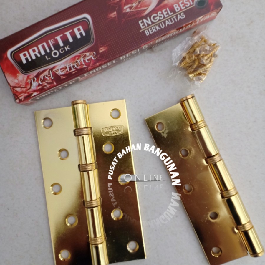 Engsel tebal 5 inch, Engsel pintu 5 rumah besar,engsel Arnetta, Arniet