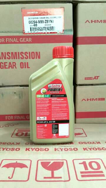 OLI MESIN MOTOR MATIC CASTROL POWER 1 / POWER1 SCOOTER 10W-40 800 ML