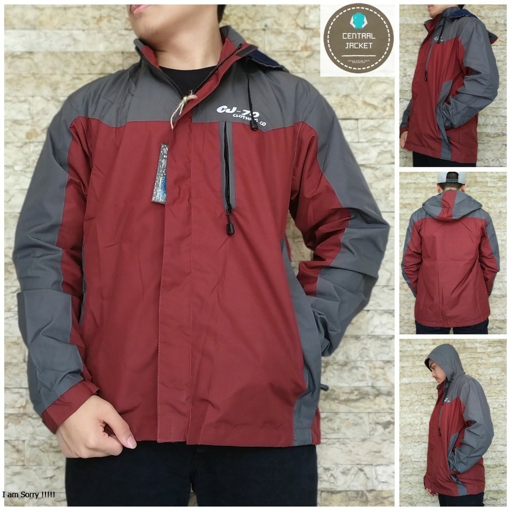 JAKET OUTDOOR PARASUT JN - WATERPROOF HIGH QUALITY - JAKET PARASUT PRIA