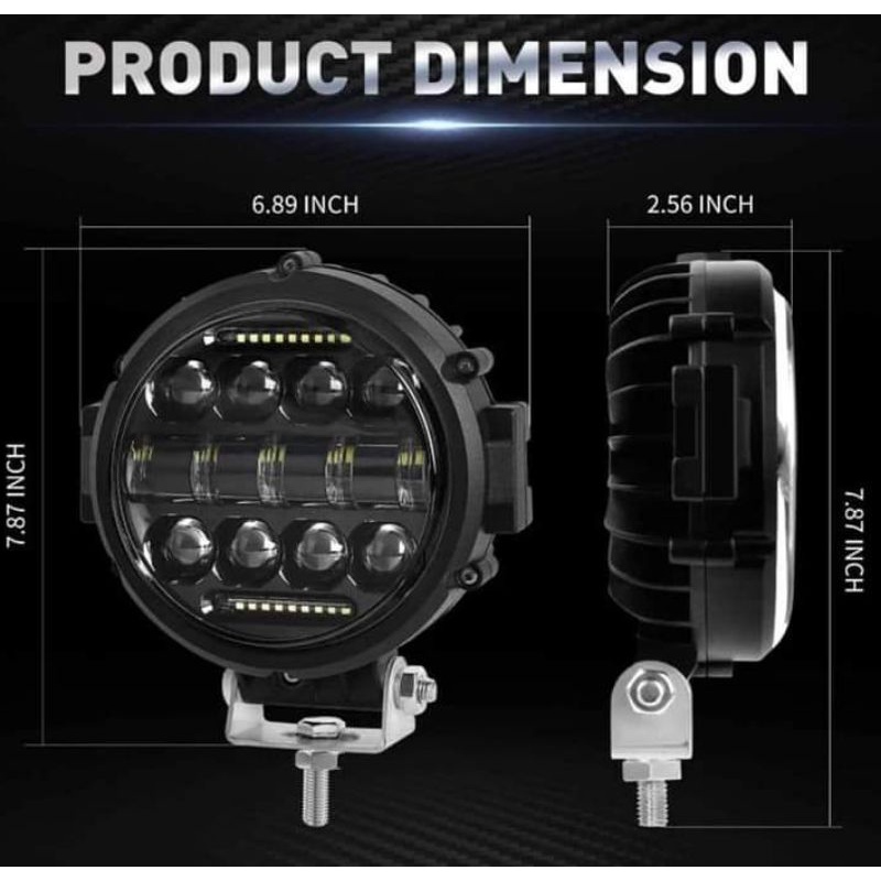 LAMPU SOROT LED 60 WATT SPOT COMBO BEAM LAMPU LED OFFROAD