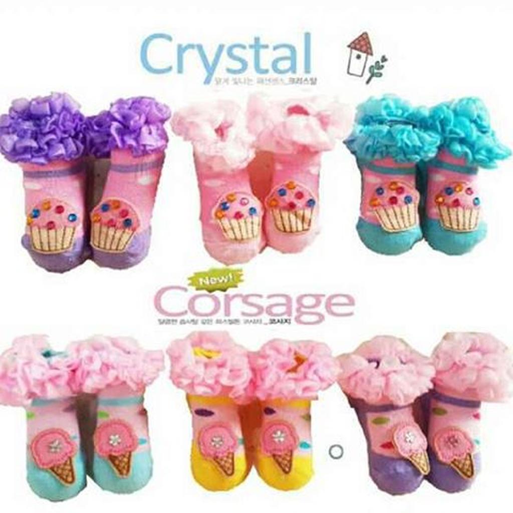 Kaos Kaki Ruffle Tutu Crystal