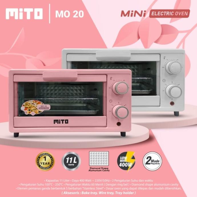 OVEN LISTRIK MITO MO 20 MINI ORIGINAL