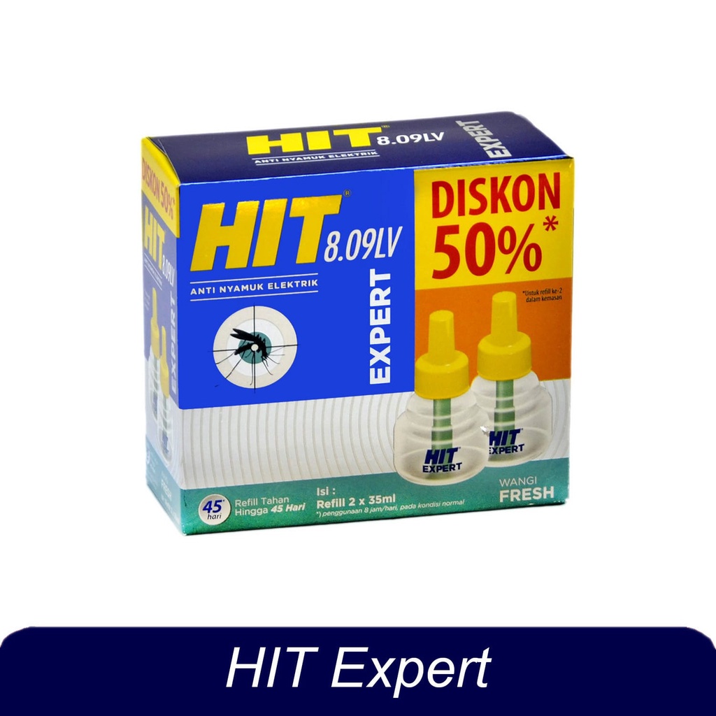 Hit Non Stop EXPERT Refill Multipack Isi 2 x 35 ML Wangi FRESH 8.09 LV