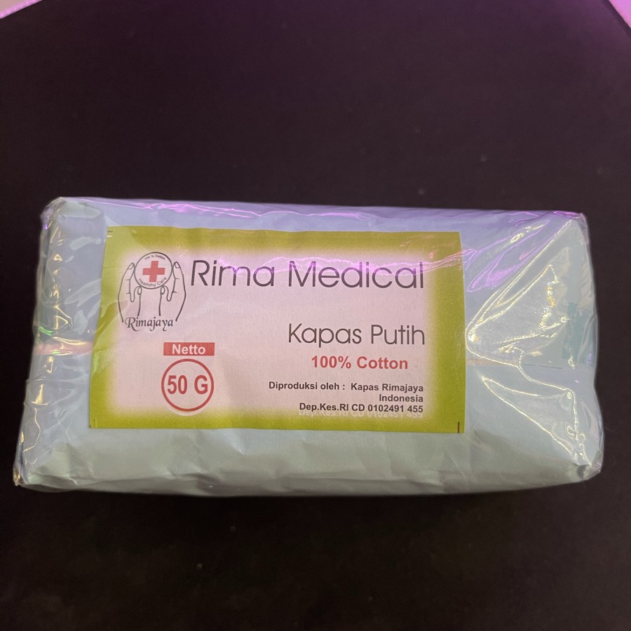 Kapas Putih Medis Pembalut 50 Gram