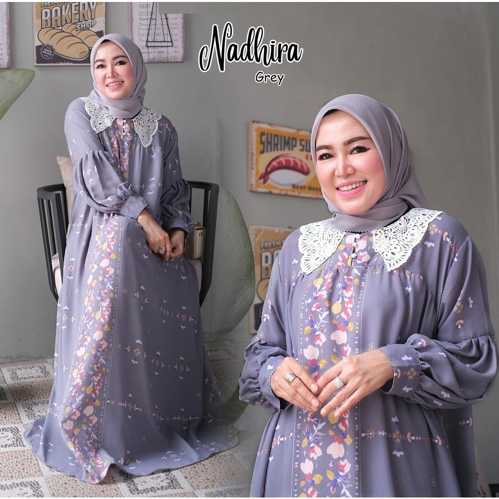 GAMIS PESTA NADHIRA DRESS KONDANGAN MOTIF BAHAN PREMIUM