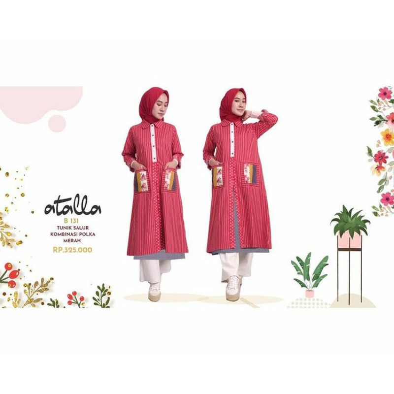 TUNIK SALUR by ATALLA TUNIK MODERN CANTIK IBUINDUNG
