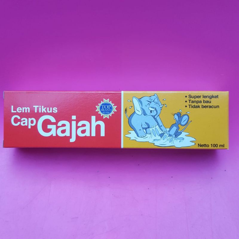 Lem Tikus Tube 100ML Cap Gajah Super Lengket