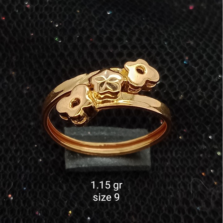 Cincin Emas 17 K - 1.15 gr Kadar 750 - 3223