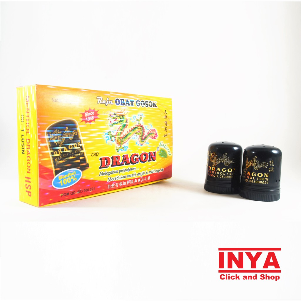 Dragon Menthol 100% 20gr BOX - Isi 6 pcs - Minyak Angin