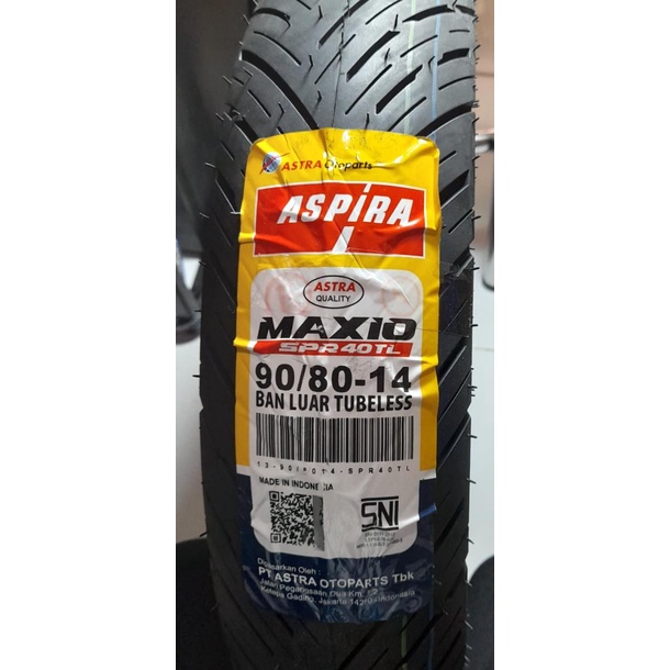 Ban Luar Depan Vario 150 90 / 80 RING 14 Maxio SPR 40TL Tubless Aspira