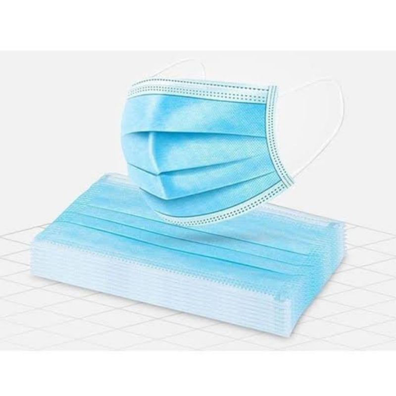 Masker Medis 3 ply Earloop isi 50 pcs