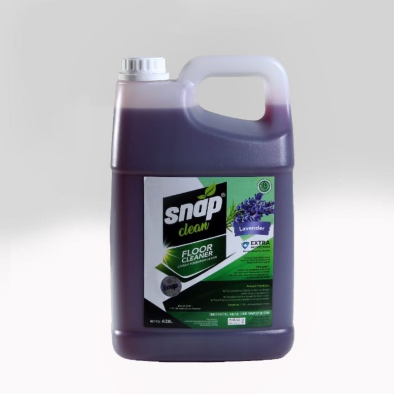 Snap Clean - floor cleaner lavender (sabun pembersih lantai) 4L