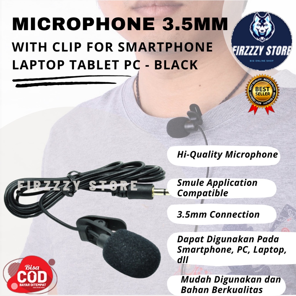 3.5mm Microphone with Clip for Smartphone