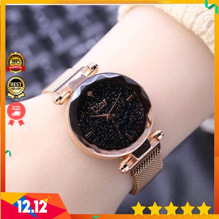 JAM TANGAN WANITA ALEXANDRE CHRISTIE AC2644 BLACK GOLD 100% ORIGINAL RESMI GARANSI 1 TAHUN