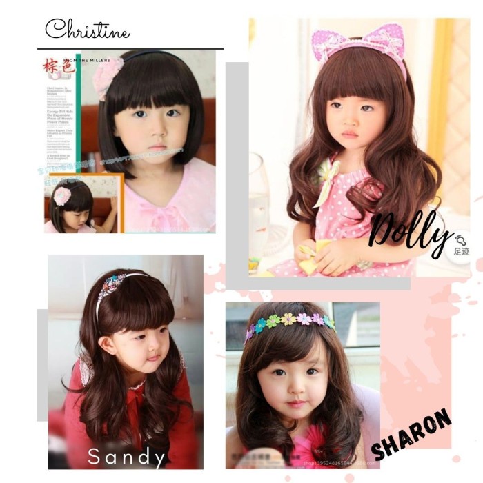 WIG BAYI . WIG ANAK . WIG BAYI PANJANG . WIG BAYI LURUS . RAMBUT PALSU