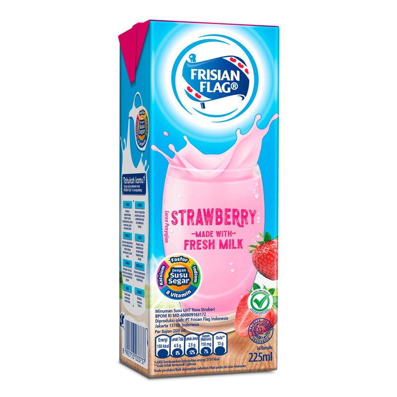 

FRISIAN FLAG Purefarm Susu UHT Stroberi 225 ml