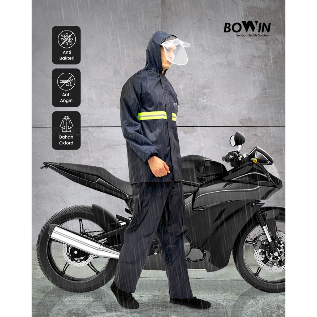 Bowin Jas Hujan Oxford (Anti Bakteri /Anti Rembes /Bahan Tebal)