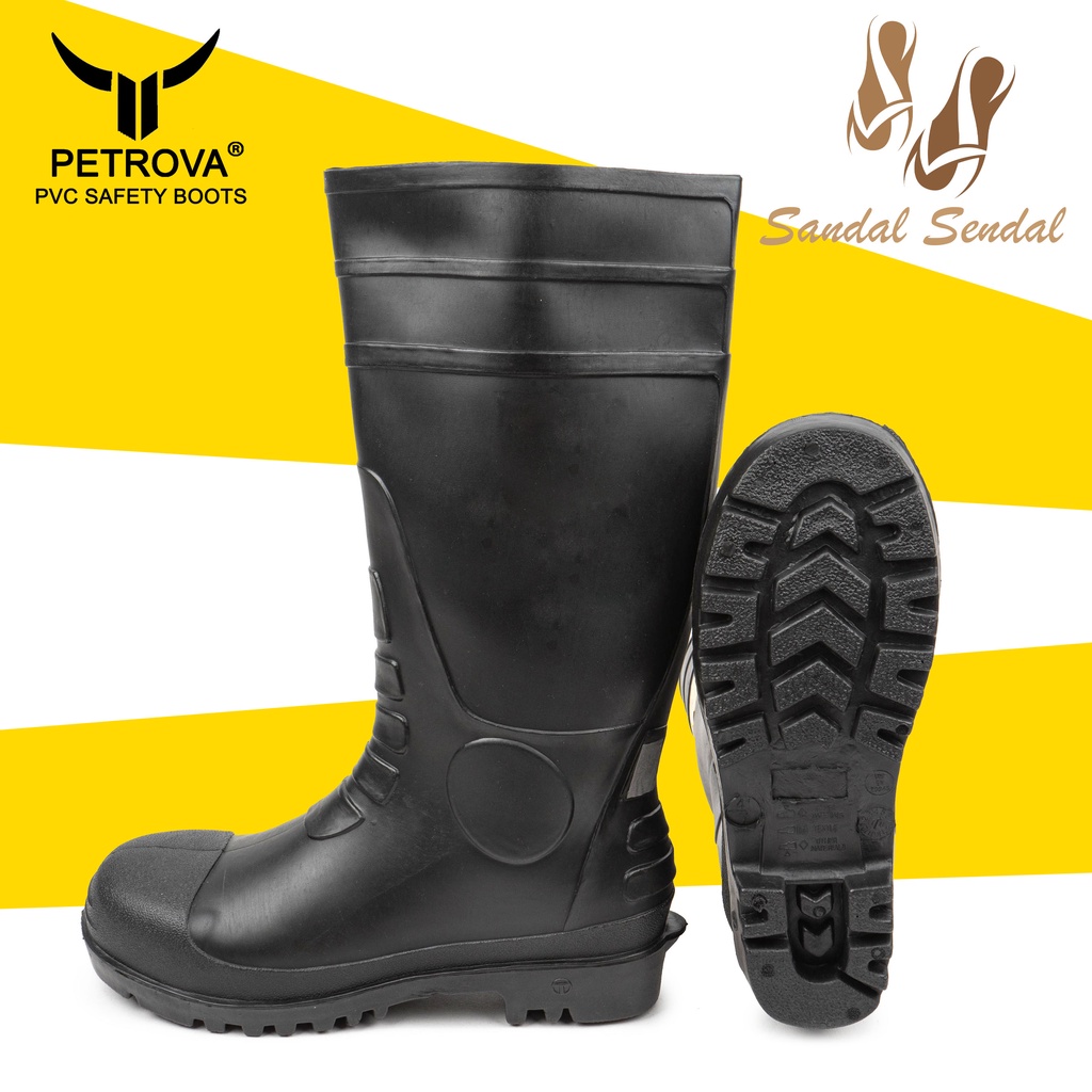 SEPATU BOOTS PETROVA HITAM // SAFETY BOOTS