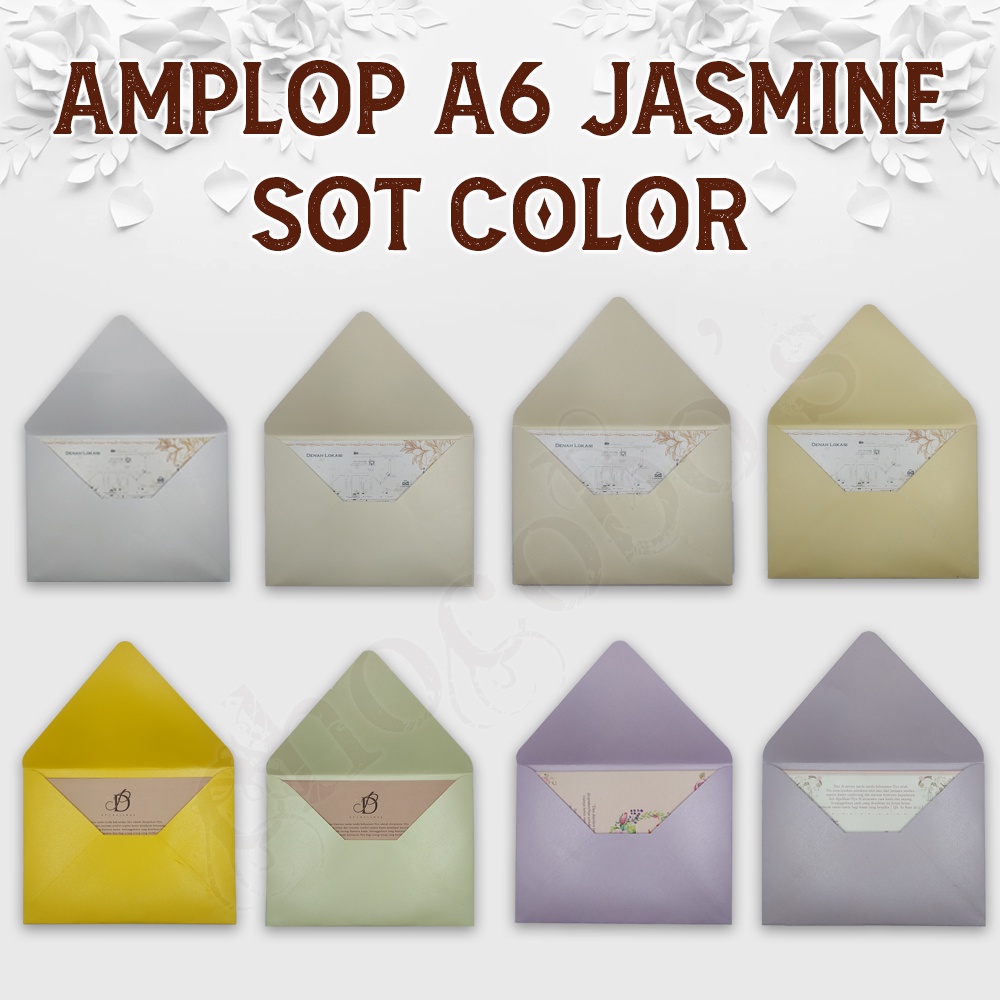 

AMPLOP A6 JASMINE TEBAL UK. 11 X 15,5CM