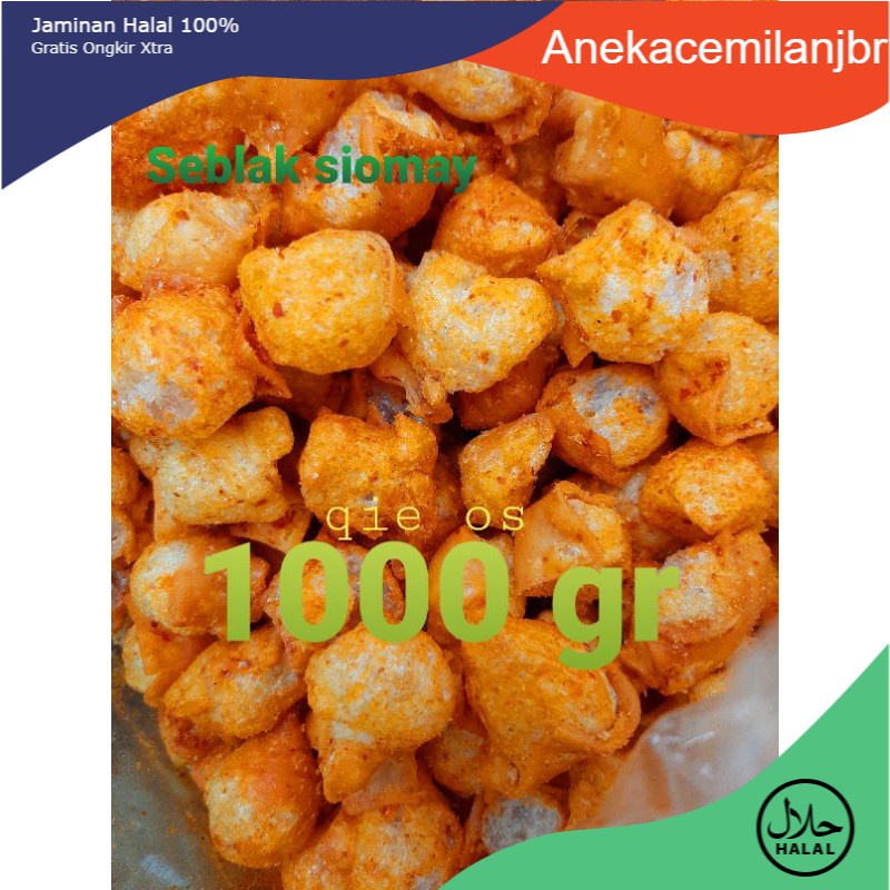 

Cemilan Seblak siomay pedas siomay kering 1 kg