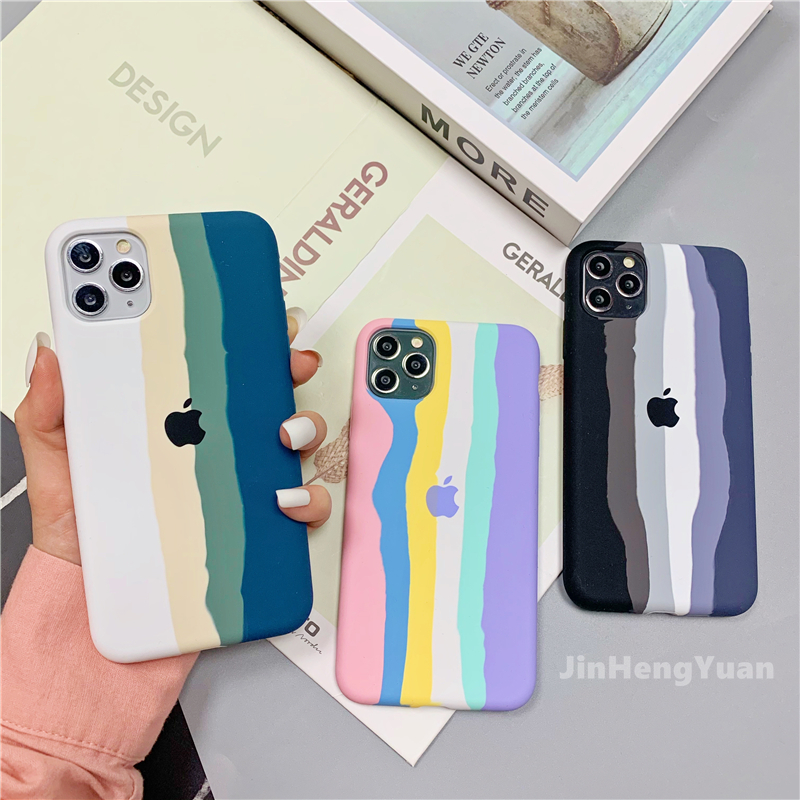 [Tersedia] Pelangi Warna Gradien Silikon Cair Casing