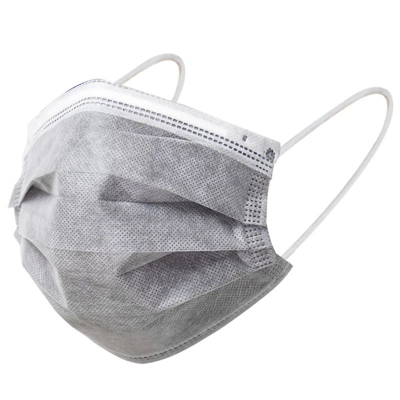 Masker Earloop Grey 3ply isi 50 Pcs Kemenkes Earloop 3 Ply Abu-Abu