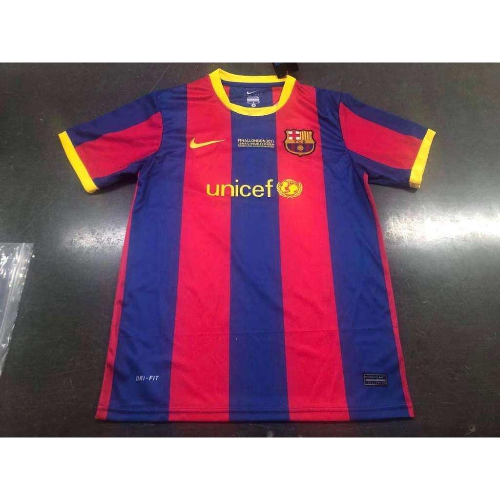 Jersey Barcelona Home Final London Retro 2011 Import Grade Ori Official Baju Bola Barca Premium
