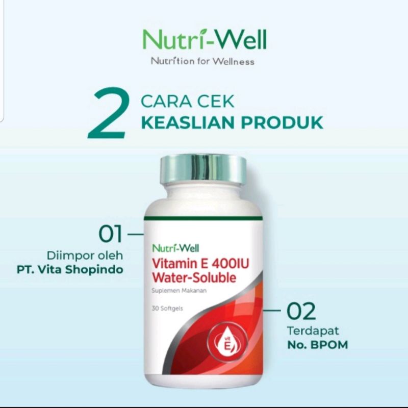 Nutriwell Vitamin E 400IU Water-soluble