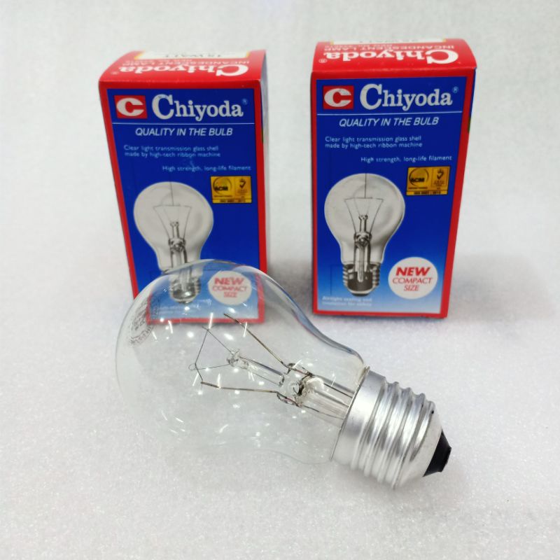 LAMPU BOHLAM PIJAR Chiyoda 10 watt, 15watt & 25 WATT - Clear