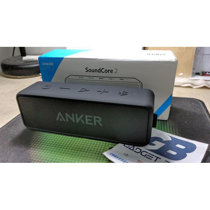 Super Sale Anker Soundcore 2 IPX5 Wireless Portable Bluetooth Speaker TWS - Hitam Ready Stock