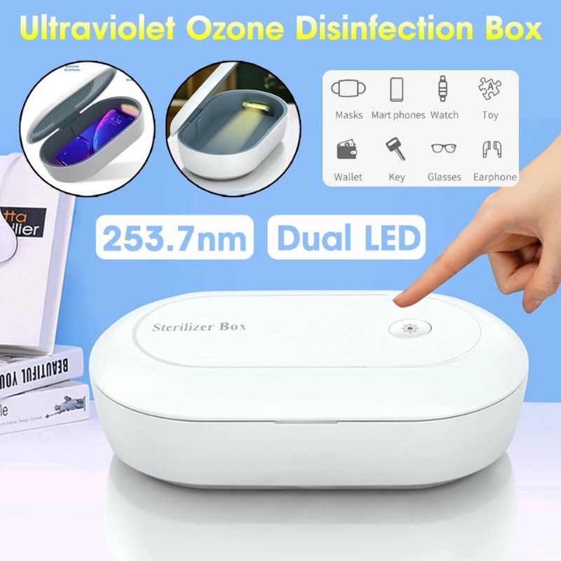 Portable UV Sterilizer Box Mini untuk HP, Masker, Jam, Headset, dll