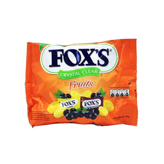

FOX'S CRYSTAL CLEAR FRUITS 125G