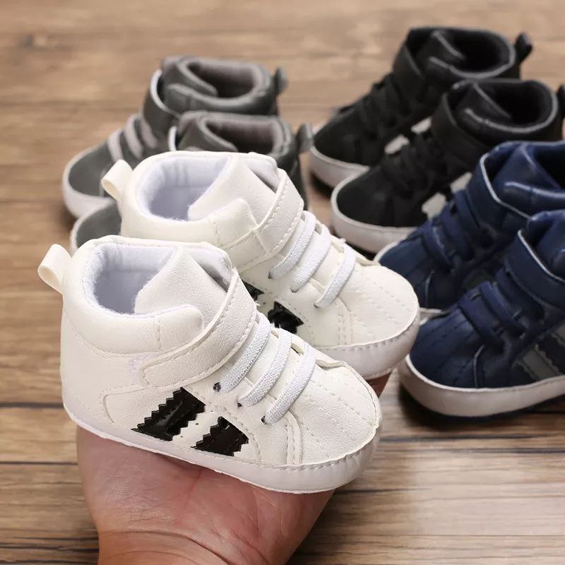 Sepatu Prewalker Bayi Laki Laki Perempuan Umur 0 - 12 Bulan Baby Prewaker Shoes Sepatu Prewalker Bayi Sepatu Boot Anak Bayi Laki Laki Perempuan Murah Umur 0 - 14 Bulan, umur 1 Tahun Putih AK 07