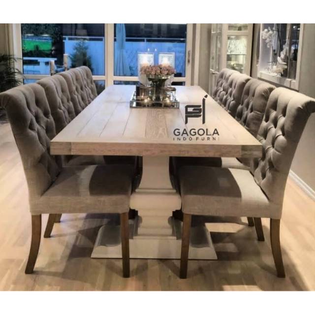 Meja Makan 8 Kursi