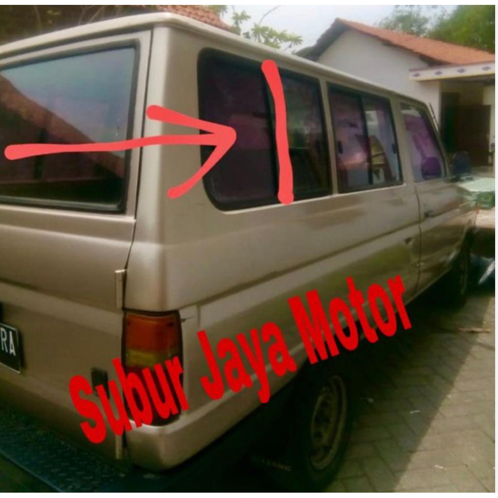 Karet untuk Pembatas Kaca Geser - Kijang Super / Grand