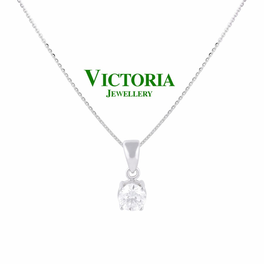 Liontin Berlian Solitaire Sertifikat GIA Victoria Jewellery