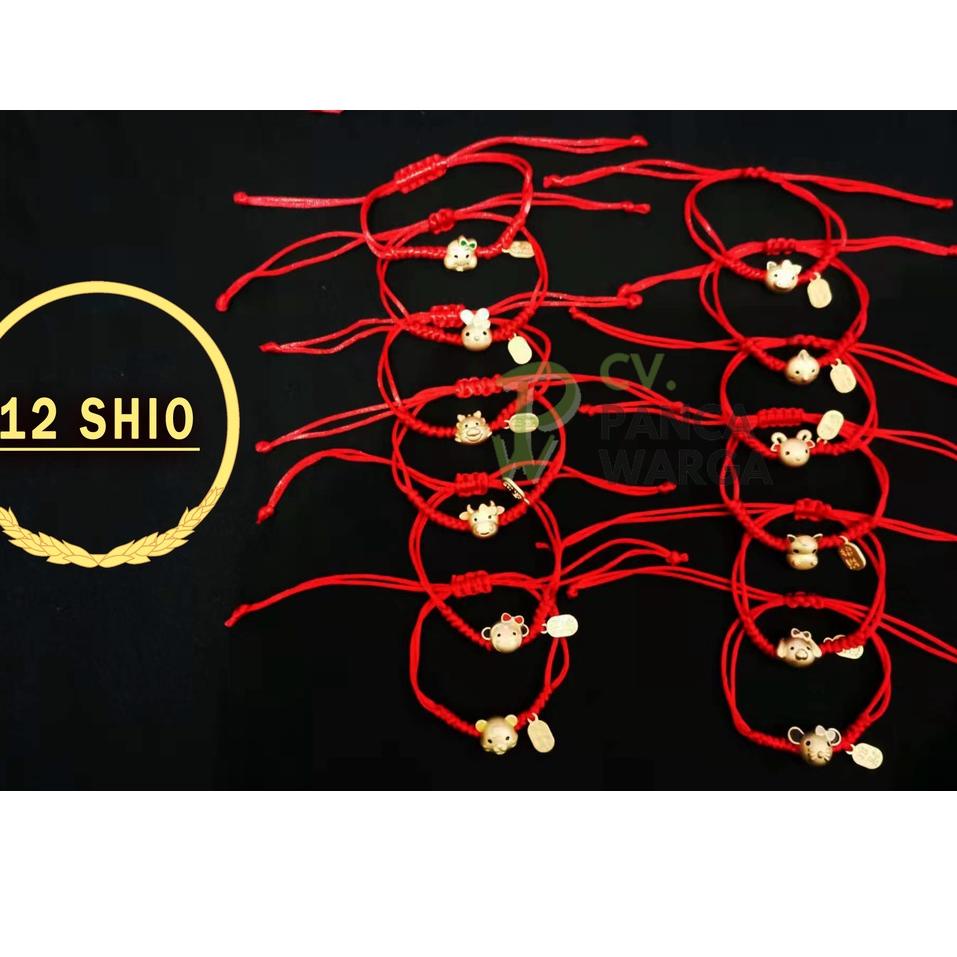 Special Packing Gelang 12 chinese zodiac shio PremiumGelang 12 Shio Premium / Gelang Tali Merah