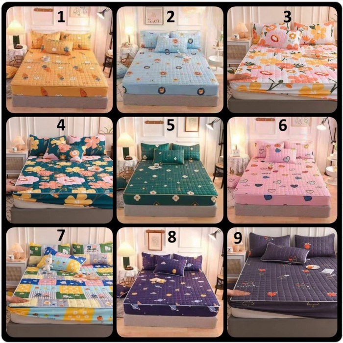 Sprei waterproof 180x200 murah bagus anti air/ompol