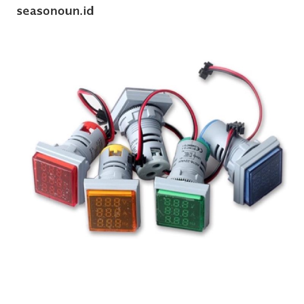 3 in 1 Voltmeter Ammeter Digital LED AC0-100A 60-500V 22mm