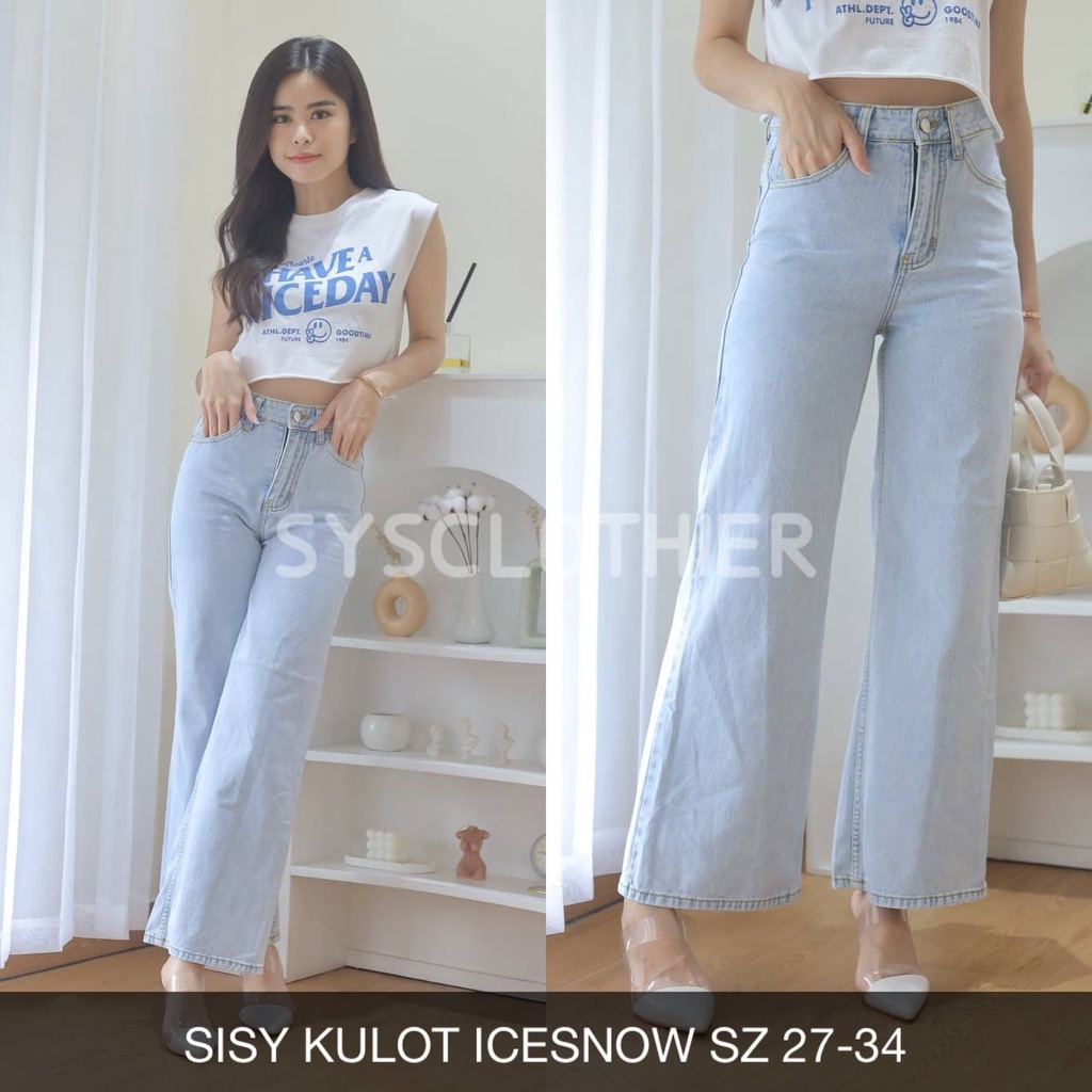 CELANA  JEANS WANITA SISY KULOT PREMIUM-SYSCLOTHIER