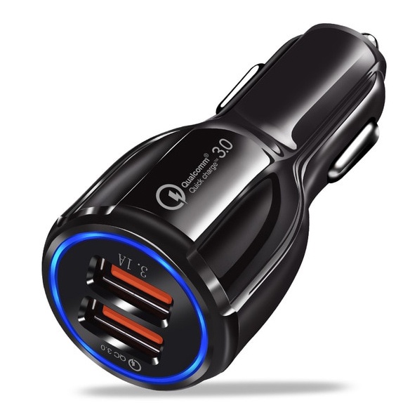 Taffware Car Charger Dual USB Port 3.1A QC3.0