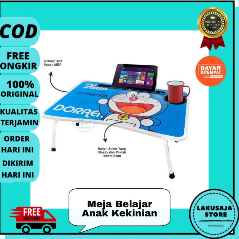 Meja Lipat, Meja Belajar anak portable, Meja laptop Meja Tulis Anak-Anak  Murah Terbaru Makassar