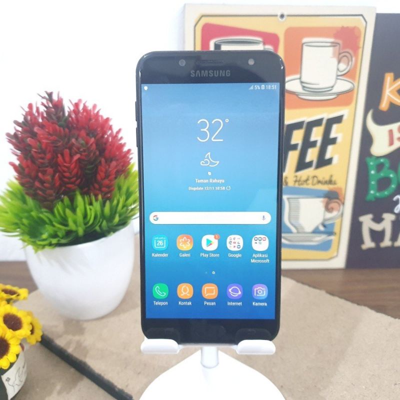 SAMSUNG J7 PLUS RAM 4/32 GB SEIN BLACK BATANGAN